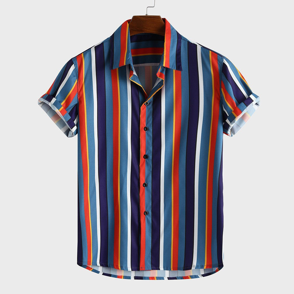 Men's Shirt Beach Rainbow Shirt