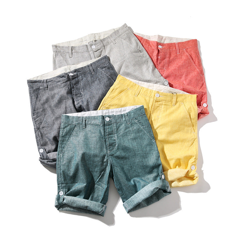 New linen shorts men